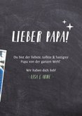 Vatertagskarte '# 1 PAPA!' mit Fotos 3