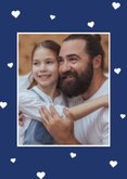 Vatertagskarte mit Foto und kleinen Herzchen 'Liebster Papa' 2