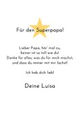 Vatertagskarte Superheld Fotocollage Pastellfarben 3