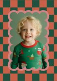 Weihnachtliche Fotokarte im Retro Look 'Happy Holidays' 2