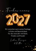 Weihnachtskarte 2027 Folienluftballons mit Foto 3