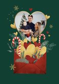 Weihnachtskarte Briefumschlag mit Herzen SOS Kinderdörfer 2