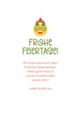Weihnachtskarte Emoji mit Weihnachtsbrille 3