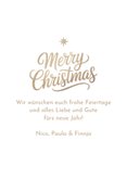 Weihnachtskarte Familie Fotoserie 'Merry Christmas' 3