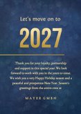 Weihnachtskarte Firma 2027 Trendlinie 3