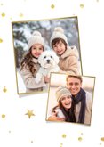 Weihnachtskarte Foto edler Schriftzug 'Merry Christmas'  2