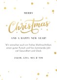Weihnachtskarte Foto edler Schriftzug 'Merry Christmas'  3