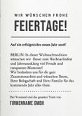 Weihnachtskarte Foto Zeitschrift Firma geschäftlich Zeitung 3