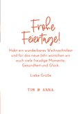 Weihnachtskarte fröhlicher Schneemann Gesicht  3