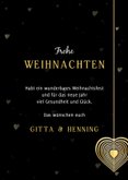 Weihnachtskarte Herzanhänger Goldlook 3