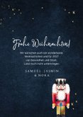 Weihnachtskarte Holzherz mit Dekoration 3