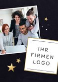 Weihnachtskarte Kunden Sprachen als Weihnachtsbaum 2