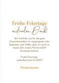 Weihnachtskarte Lichterkette 2027 mit Logo Goldoptik 3