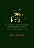 Weihnachtskarte mit 2 Weihnachtswichteln Frohes Fest 3