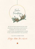 Weihnachtskarte moderner Weihnachtskranz 3