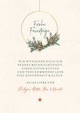 Weihnachtskarte moderner Weihnachtskranz 3