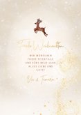 Weihnachtskarte Rentiere in Weihnachtsbaum 3
