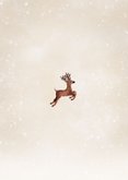 Weihnachtskarte Rentiere in Weihnachtsbaum Rückseite