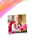 Zum Schulanfang Glückwunschkarte rosa Pinselstriche 2