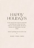 Geschäftliche Weihnachtskarte englisch Send a Smile