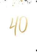 White Cotton Cards Handgefertigte Glückwunschkarte Zum 40. Hochzeitstag – Mit Champagnergläsern & Glitzer