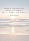 Trauerkarte Sonnenuntergang am Strand Send a Smile