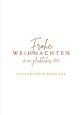 Perleberg Weihnachtskarte Mit Mondmotiv – Hochwertige Grußkarte In Gold