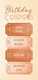 Glückwunschkarte Birthday Coupons