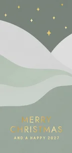 Weihnachtskarte geschäftlich Landschaft