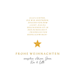 Foto-Weihnachtskarte Collage Weihnachtsbaum  Rückseite