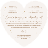 Hochzeitseinladung Herzkarte Bohemien Pampasgras Rückseite