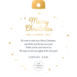 Internationale Weihnachtskarte Company Weltkarte Kugel Rückseite