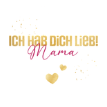 Pinkfarbene Valentinskarte Herzform & Fotos Tochter Rückseite
