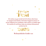 Weihnachtskarte Herz 'Gold wert' Rückseite