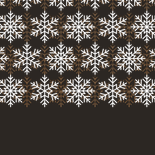 Weihnachtskarte Schneeflocken in Gold Rückseite