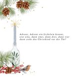 Adventsfeier Firma Einladung vier Kerzen Aquarell 2