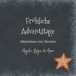 Adventsgrußkarte mit Weihnachtsgebäck 3