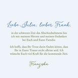 Beileidskarte Vergissmeinnicht blau Blümchen Abschied 3