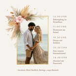 Boho-Einladungskarte Hochzeit Trockenblumen Deko 2