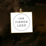 Dankeskarte braun gold 'Thank you' internationale Firma 2