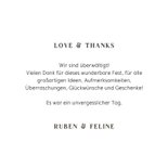 Dankeskarte Hochzeit Colorblocking Streifen Rosa Orange 3