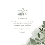 Dankeskarte Hochzeitstag botanisch 3