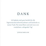 Dankeskarte Taufe Fotocollage Mond & Sternenhimmel 3