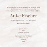 Dankeskarte Trauer Kreuz braun auf Aquarell 3