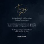 Dankeskarte Weihnachten international 'Thank you' 3