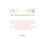 Dankeskarte zur Firmung Fotocollage korallrosa 3