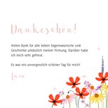 Dankeskarte zur Firmung Herzfoto & Blumenwiese 3