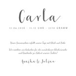 Dankeskarte zur Geburt Foto & rosa Herzchen 3