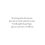 Dankeskarte zur Geburt Holzlook Herz mit Foto  2