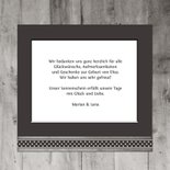 Dankeskarte zur Geburt Holzlook Herz mit Foto  3